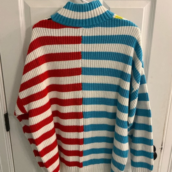 Staud Oversized Hampton Striped Sweater sz large - Picture 4 of 6